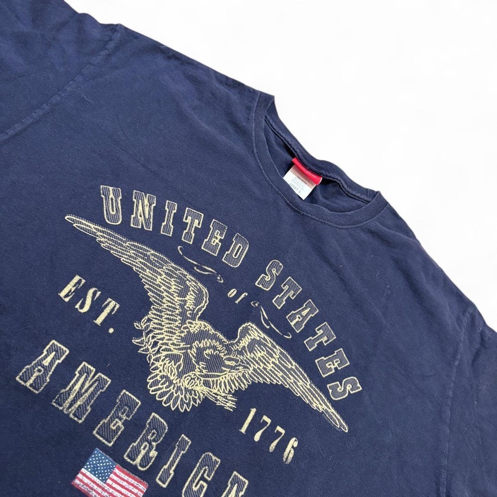 Sonoma United States of America 1776 Eagle Graphic Navy Blue T-Shirt Mens Large